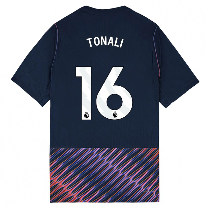 Danxen Homme Maillot Sandro Tonali #16 Bleu Royal Blanc Tenues Extérieur 2026/27 T-Shirt
