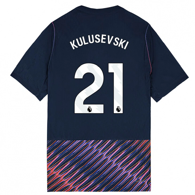 Danxen Homme Maillot Dejan Kulusevski #21 Bleu Royal Blanc Tenues Extérieur 2026/27 T-Shirt
