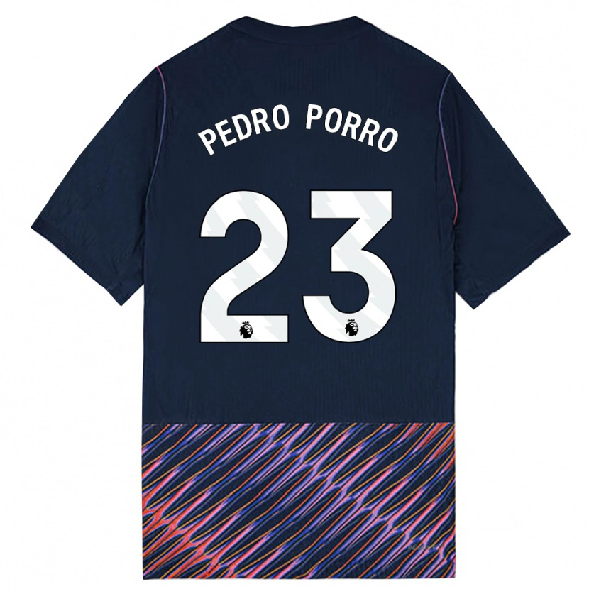 Danxen Homme Maillot Pedro Porro #23 Bleu Royal Blanc Tenues Extérieur 2026/27 T-Shirt