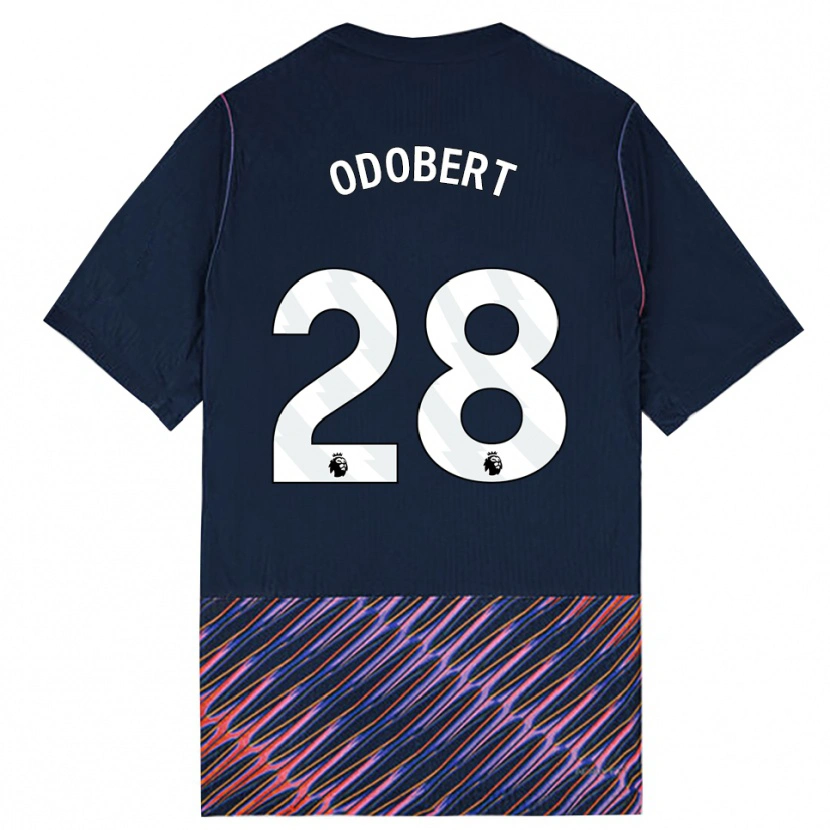 Danxen Homme Maillot Wilson Odobert #28 Bleu Royal Blanc Tenues Extérieur 2026/27 T-Shirt