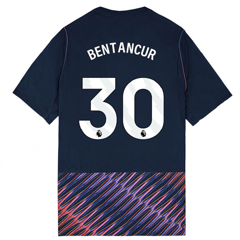 Danxen Homme Maillot Rodrigo Bentancur #30 Bleu Royal Blanc Tenues Extérieur 2026/27 T-Shirt