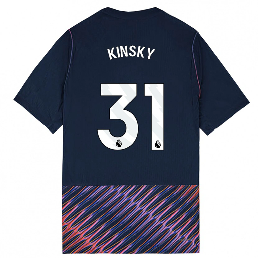 Danxen Homme Maillot Antonín Kinský #31 Bleu Royal Blanc Tenues Extérieur 2026/27 T-Shirt