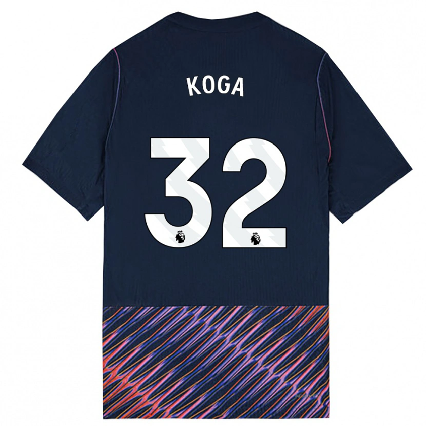 Danxen Homme Maillot Tōko Koga #32 Bleu Royal Blanc Tenues Extérieur 2026/27 T-Shirt