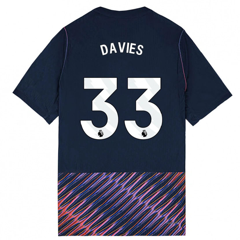 Danxen Homme Maillot Ben Davies #33 Bleu Royal Blanc Tenues Extérieur 2026/27 T-Shirt