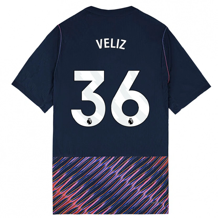 Danxen Homme Maillot Alejo Véliz #36 Bleu Royal Blanc Tenues Extérieur 2026/27 T-Shirt