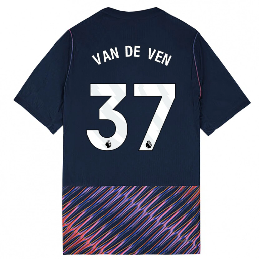 Danxen Homme Maillot Micky Van De Ven #37 Bleu Royal Blanc Tenues Extérieur 2026/27 T-Shirt