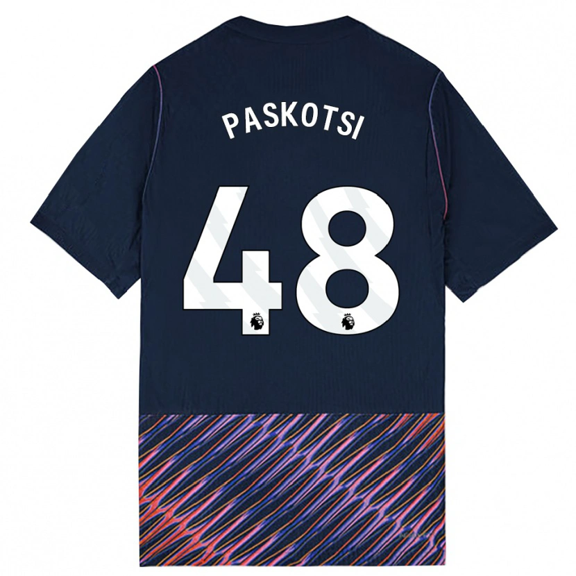 Danxen Homme Maillot Maksim Paskotsi #48 Bleu Royal Blanc Tenues Extérieur 2026/27 T-Shirt