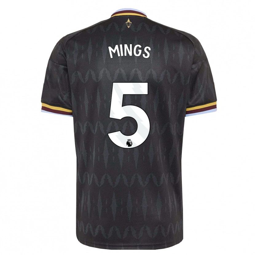 Danxen Homme Maillot Tyrone Mings #5 Cornflowerblue Noir Jaune Tenues Extérieur 2026/27 T-Shirt