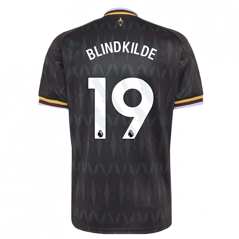 Danxen Homme Maillot Laura Blindkilde #19 Cornflowerblue Noir Jaune Tenues Extérieur 2026/27 T-Shirt