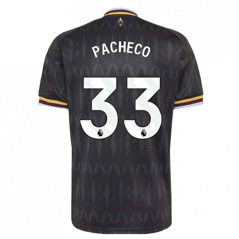 Danxen Homme Maillot Maz Pacheco #33 Cornflowerblue Noir Jaune Tenues Extérieur 2026/27 T-Shirt