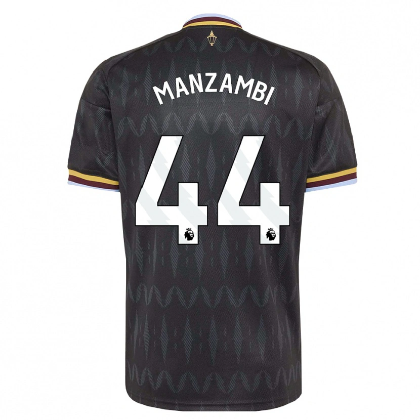 Danxen Homme Maillot Johan Manzambi #44 Cornflowerblue Noir Jaune Tenues Extérieur 2026/27 T-Shirt