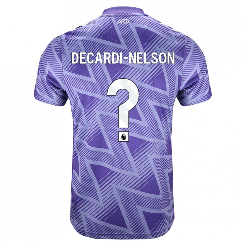 Danxen Homme Maillot Denzel Decardi-Nelson #0 Palevioletred Blanc Tenues Extérieur 2026/27 T-Shirt