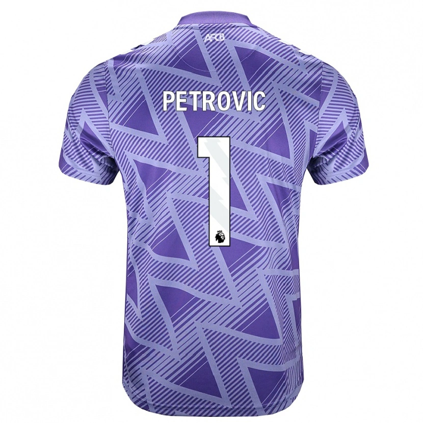 Danxen Homme Maillot Djordje Petrovic #1 Palevioletred Blanc Tenues Extérieur 2026/27 T-Shirt