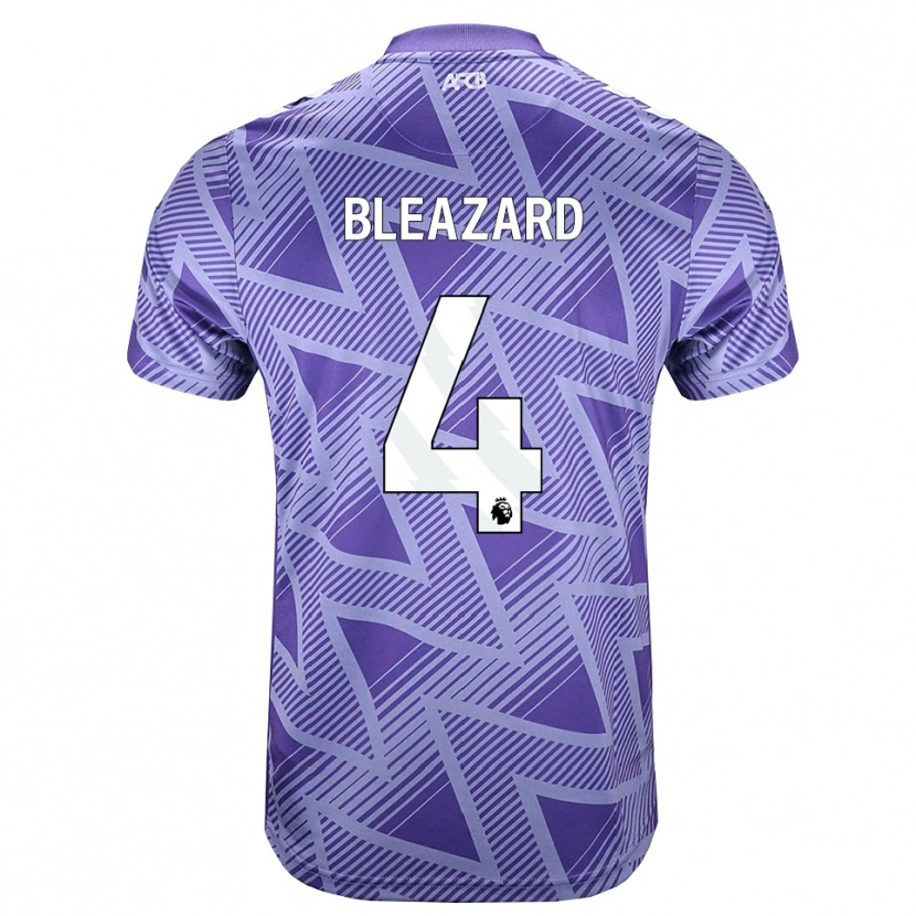 Danxen Homme Maillot Helen Bleazard #4 Palevioletred Blanc Tenues Extérieur 2026/27 T-Shirt