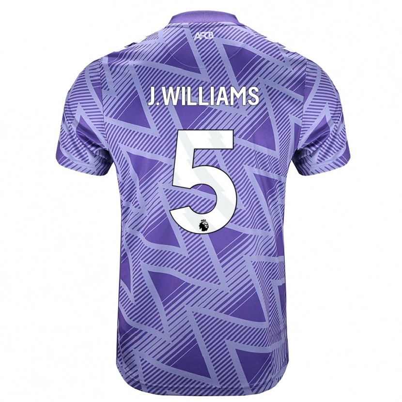 Danxen Homme Maillot Jay Williams #5 Palevioletred Blanc Tenues Extérieur 2026/27 T-Shirt