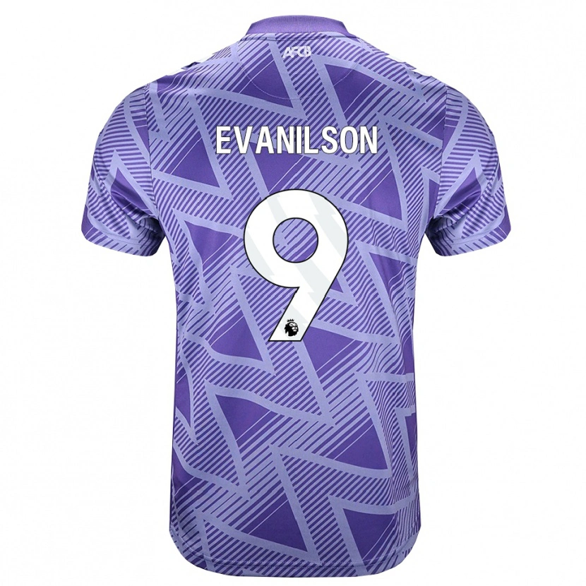 Danxen Homme Maillot Francisco Evanilson De Lima Barbosa #9 Palevioletred Blanc Tenues Extérieur 2026/27 T-Shirt
