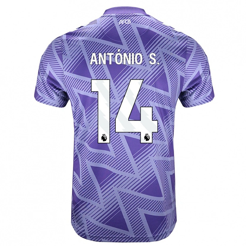 Danxen Homme Maillot António Silva #14 Palevioletred Blanc Tenues Extérieur 2026/27 T-Shirt