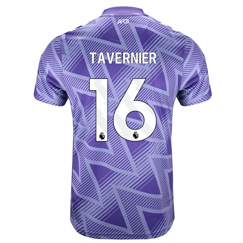 Danxen Homme Maillot Marcus Tavernier #16 Palevioletred Blanc Tenues Extérieur 2026/27 T-Shirt