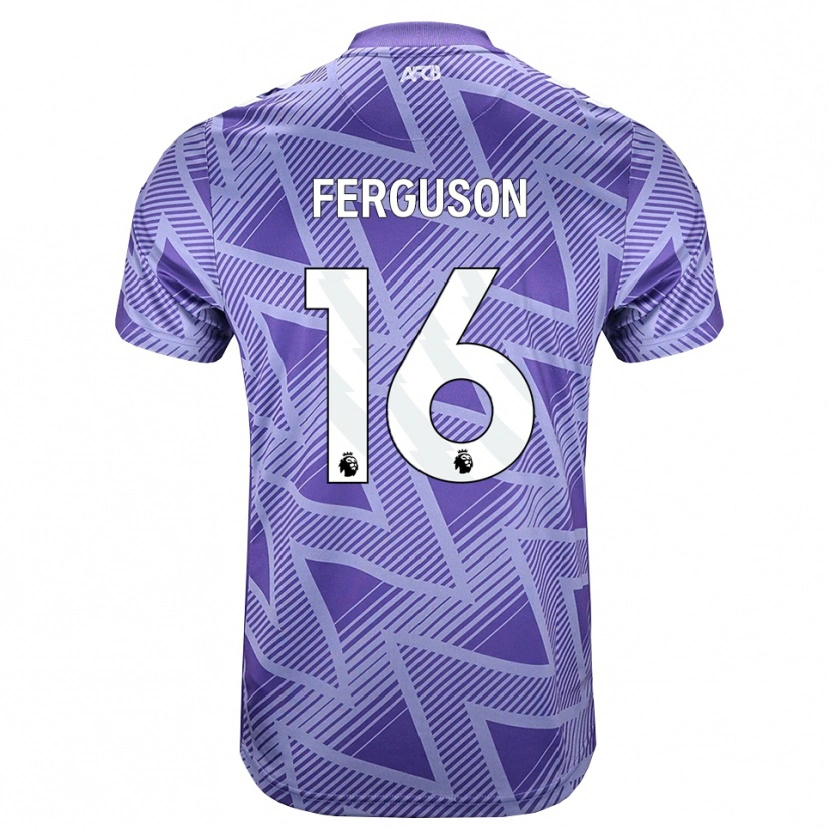 Danxen Homme Maillot Josh Ferguson #16 Palevioletred Blanc Tenues Extérieur 2026/27 T-Shirt