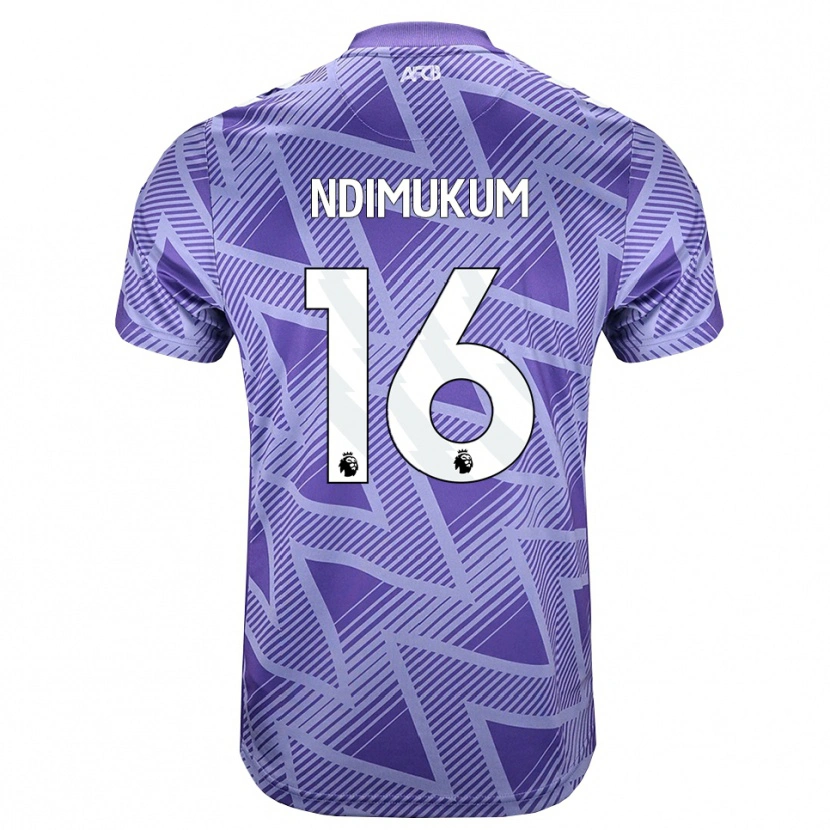 Danxen Homme Maillot Dane Ndimukum #16 Palevioletred Blanc Tenues Extérieur 2026/27 T-Shirt