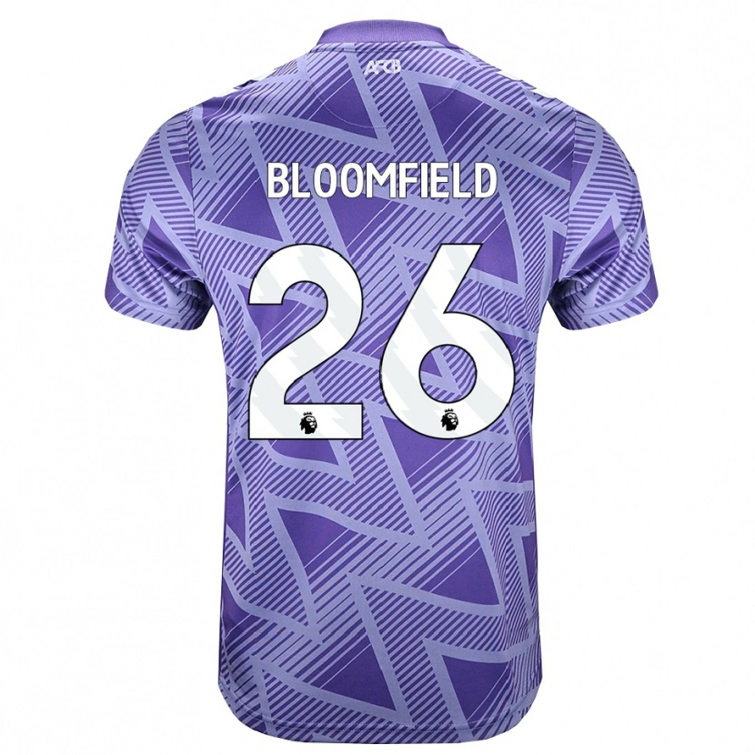 Danxen Homme Maillot Erin Bloomfield #26 Palevioletred Blanc Tenues Extérieur 2026/27 T-Shirt