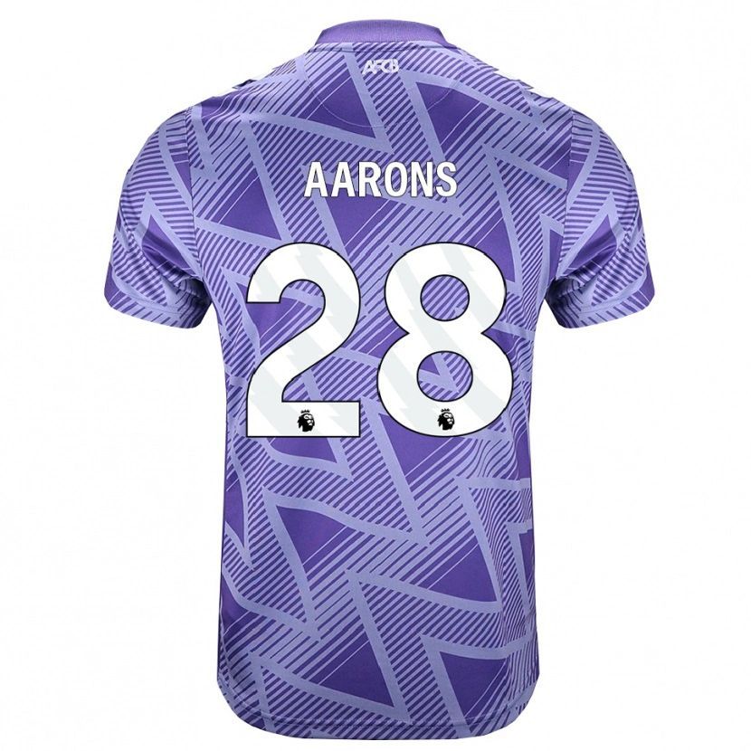 Danxen Homme Maillot Max Aarons #28 Palevioletred Blanc Tenues Extérieur 2026/27 T-Shirt