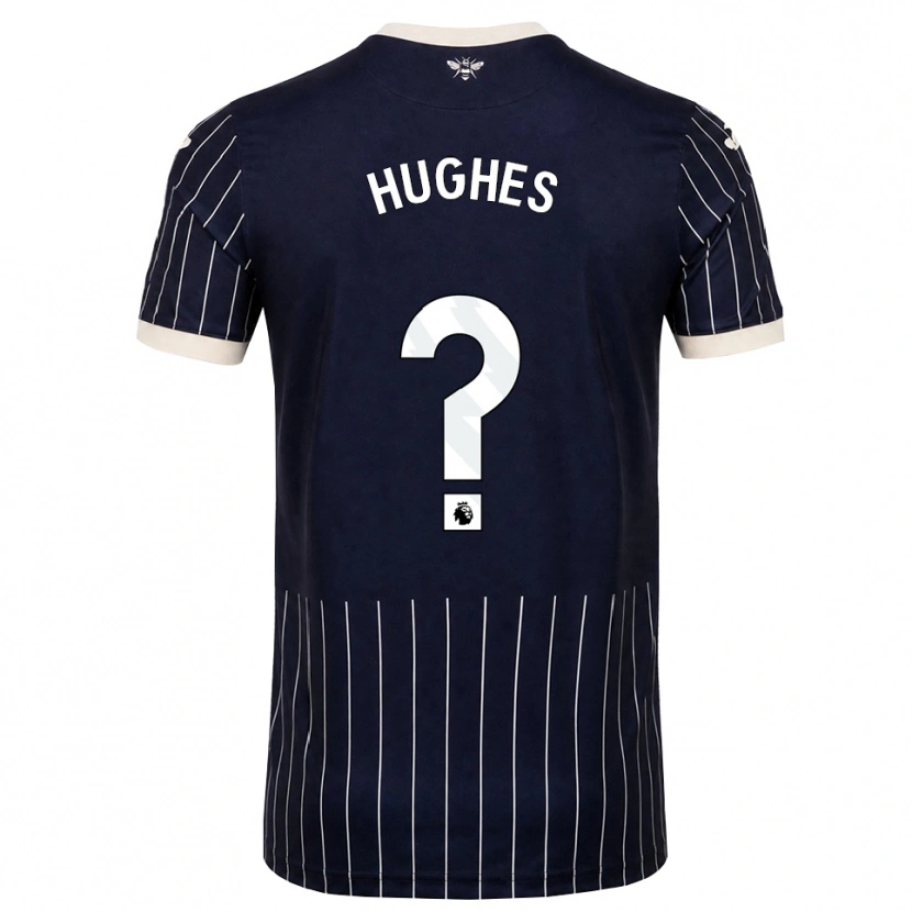 Danxen Homme Maillot Cameron Hughes #0 Noir Blanc Tenues Extérieur 2026/27 T-Shirt