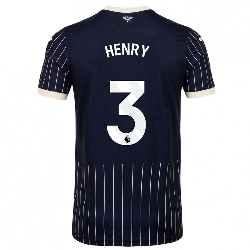 Danxen Homme Maillot Rico Henry #3 Noir Blanc Tenues Extérieur 2026/27 T-Shirt