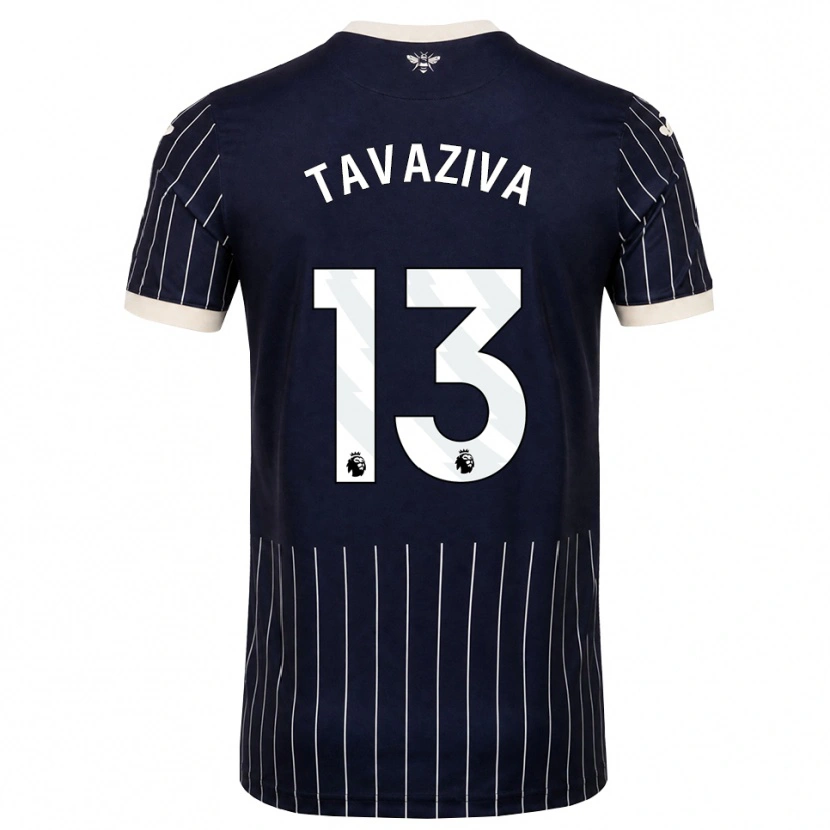 Danxen Homme Maillot Marley Tavaziva #13 Noir Blanc Tenues Extérieur 2026/27 T-Shirt