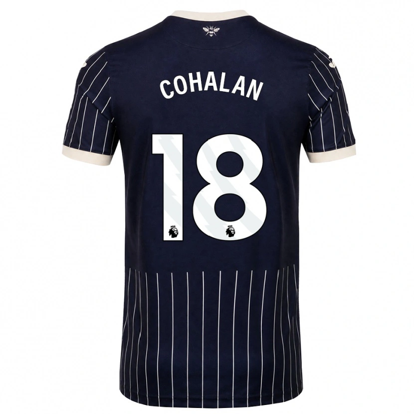 Danxen Homme Maillot Chris Cohalan #18 Noir Blanc Tenues Extérieur 2026/27 T-Shirt