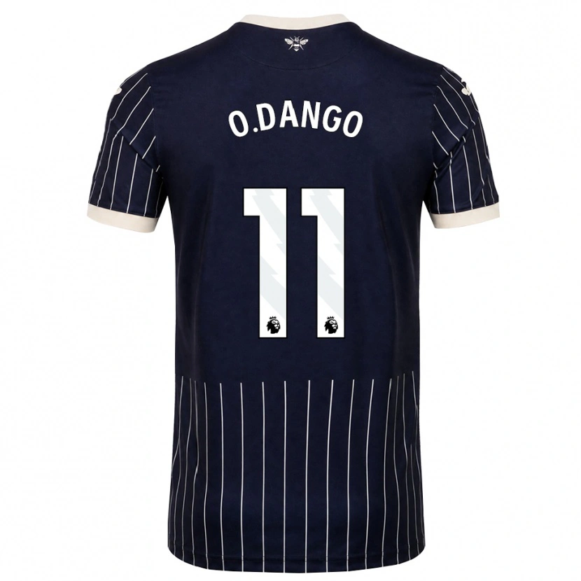 Danxen Homme Maillot Dango Ouattara #11 Noir Blanc Tenues Extérieur 2026/27 T-Shirt