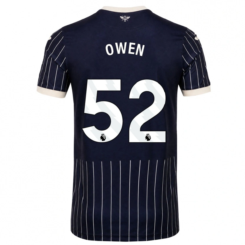 Danxen Homme Maillot Riley Owen #52 Noir Blanc Tenues Extérieur 2026/27 T-Shirt