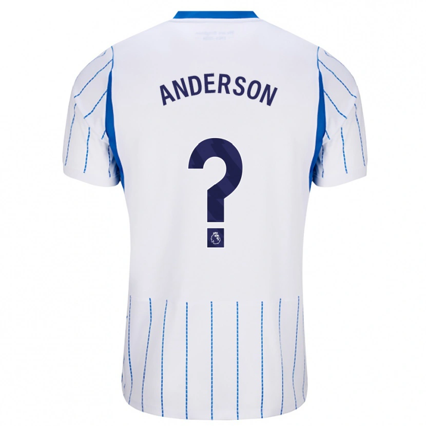 Danxen Homme Maillot Oliver Anderson #0 Dodgerblue Blanc Tenues Extérieur 2026/27 T-Shirt