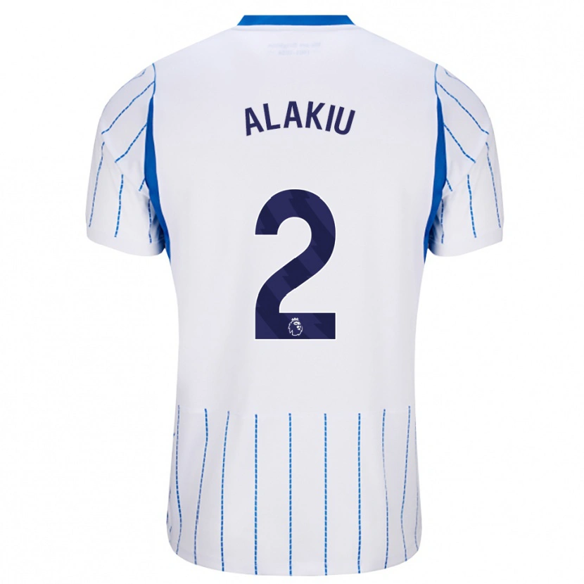 Danxen Homme Maillot Isaiah Alakiu #2 Dodgerblue Blanc Tenues Extérieur 2026/27 T-Shirt