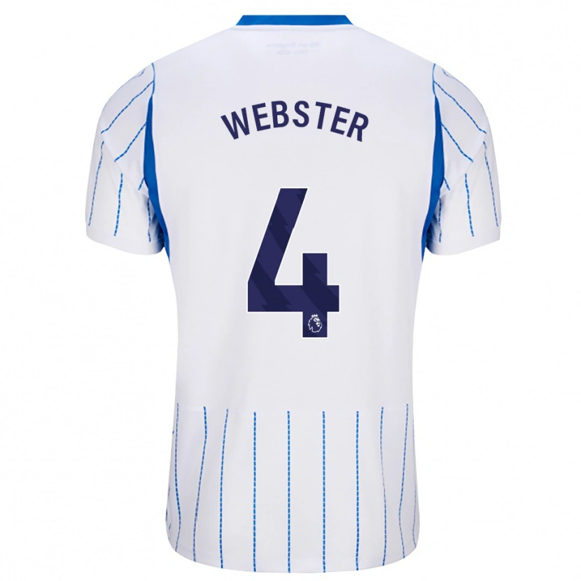 Danxen Homme Maillot Adam Webster #4 Dodgerblue Blanc Tenues Extérieur 2026/27 T-Shirt