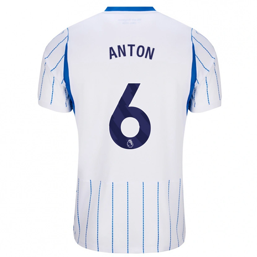 Danxen Homme Maillot Anton Palmer #6 Dodgerblue Blanc Tenues Extérieur 2026/27 T-Shirt