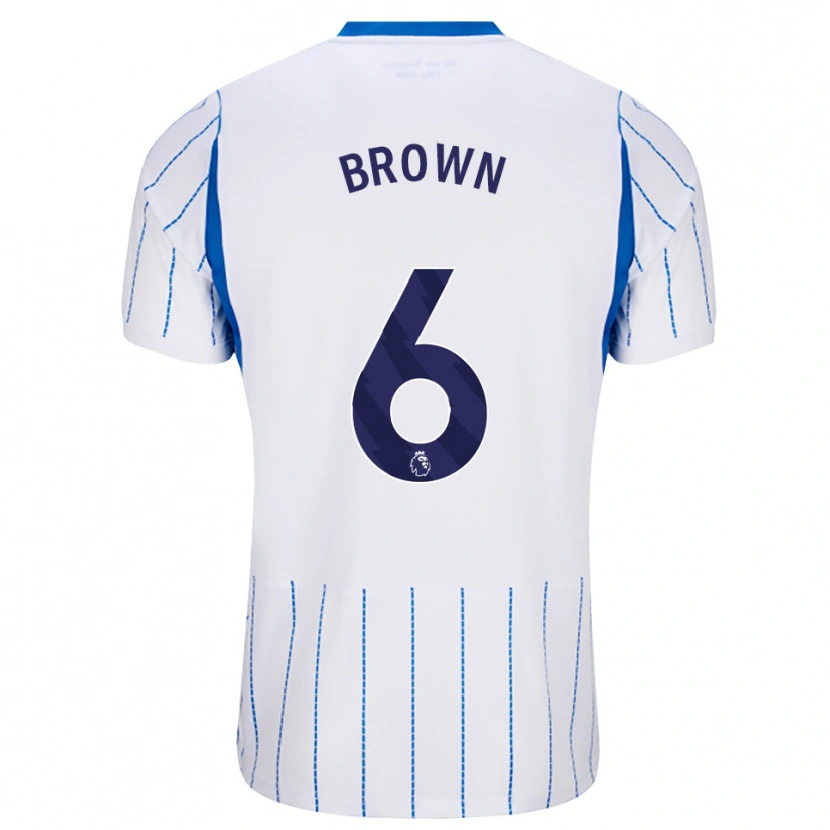 Danxen Homme Maillot Harrison Brown #6 Dodgerblue Blanc Tenues Extérieur 2026/27 T-Shirt