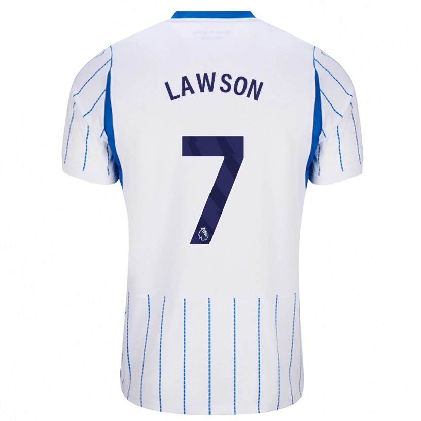 Danxen Homme Maillot Zebedee Lawson #7 Dodgerblue Blanc Tenues Extérieur 2026/27 T-Shirt
