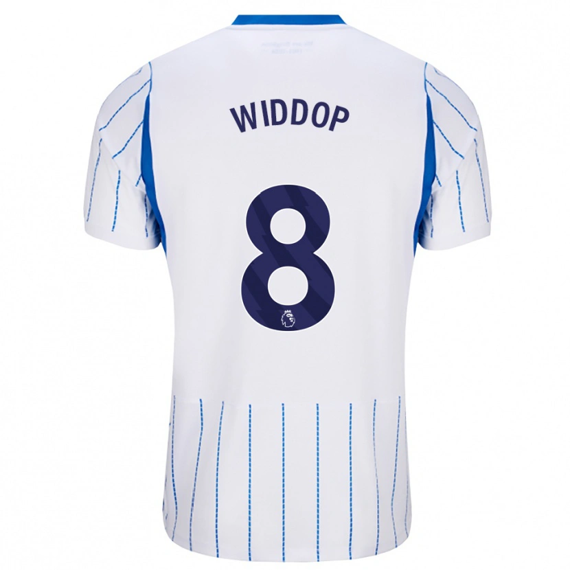 Danxen Homme Maillot Fraser Widdop #8 Dodgerblue Blanc Tenues Extérieur 2026/27 T-Shirt