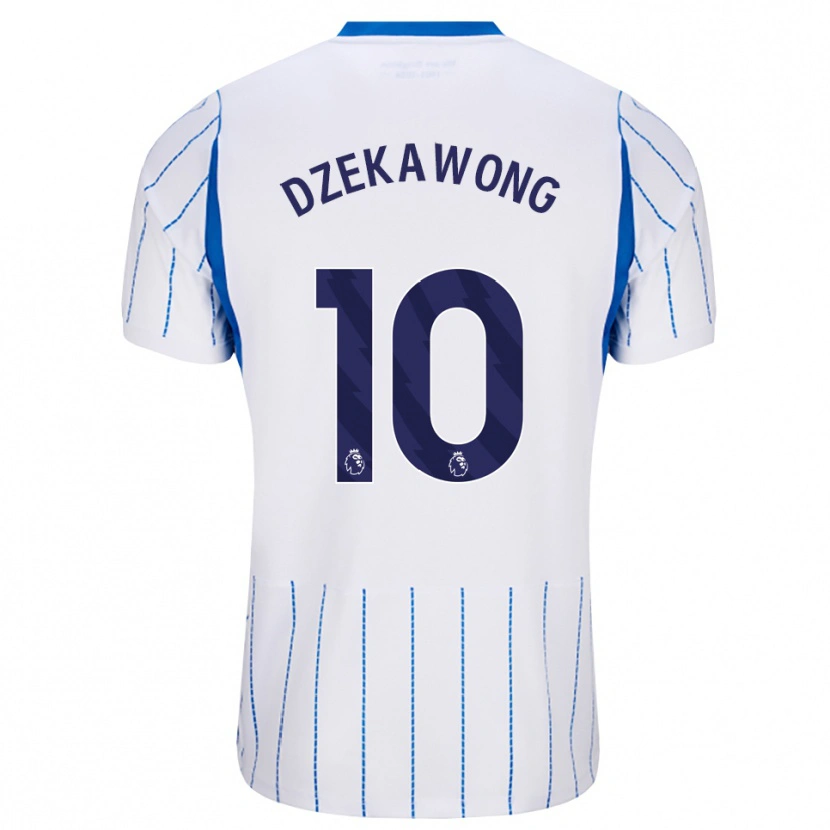 Danxen Homme Maillot Finn Dzekawong #10 Dodgerblue Blanc Tenues Extérieur 2026/27 T-Shirt