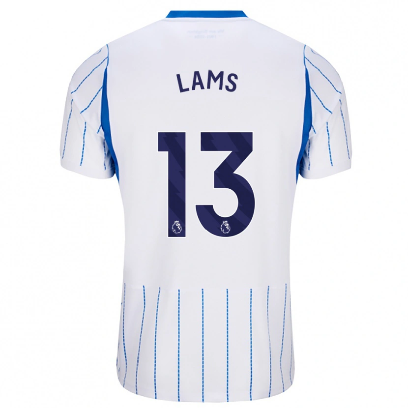 Danxen Homme Maillot George Lams #13 Dodgerblue Blanc Tenues Extérieur 2026/27 T-Shirt