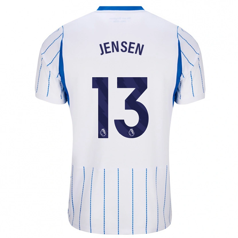 Danxen Homme Maillot Sebastian Jensen #13 Dodgerblue Blanc Tenues Extérieur 2026/27 T-Shirt