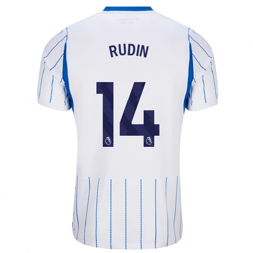 Danxen Homme Maillot Daniel Rudin #14 Dodgerblue Blanc Tenues Extérieur 2026/27 T-Shirt