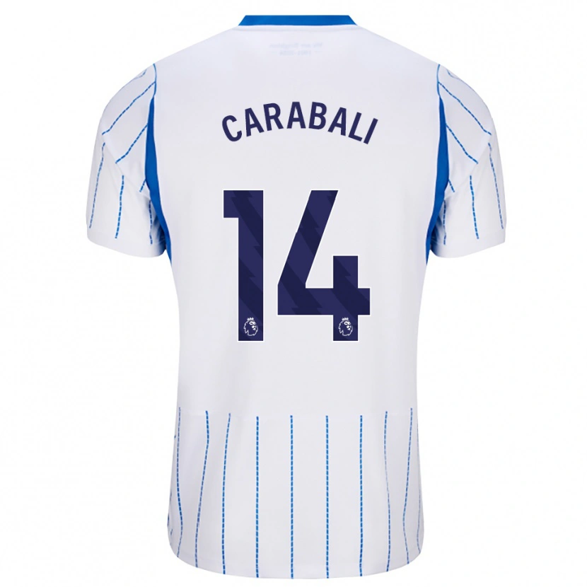 Danxen Homme Maillot Jorelyn Andrea Carabalí Martínez #14 Dodgerblue Blanc Tenues Extérieur 2026/27 T-Shirt
