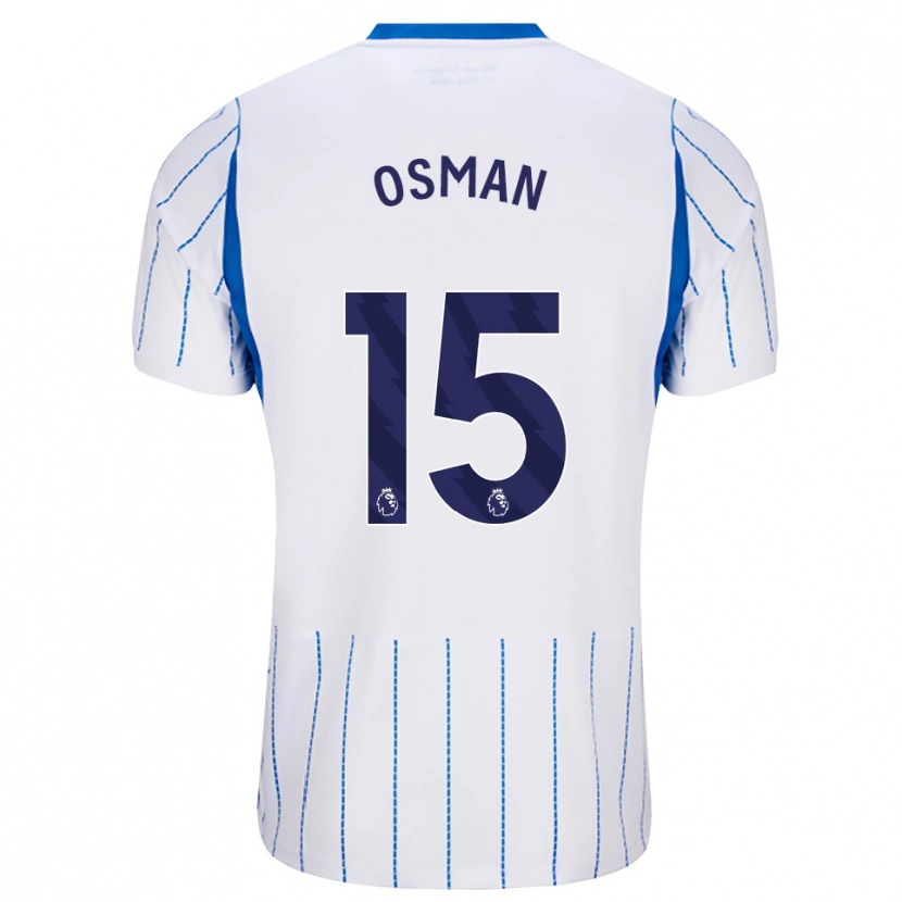 Danxen Homme Maillot Ibrahim Osman #15 Dodgerblue Blanc Tenues Extérieur 2026/27 T-Shirt
