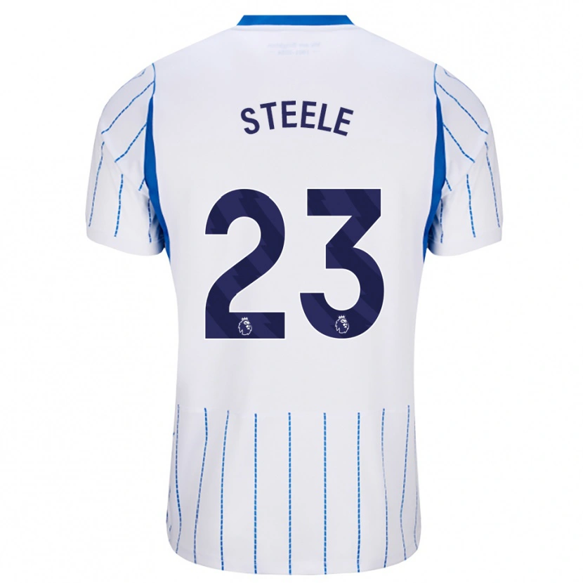 Danxen Homme Maillot Jason Steele #23 Dodgerblue Blanc Tenues Extérieur 2026/27 T-Shirt