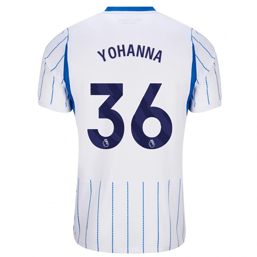Danxen Homme Maillot Zadok Yohanna #36 Dodgerblue Blanc Tenues Extérieur 2026/27 T-Shirt