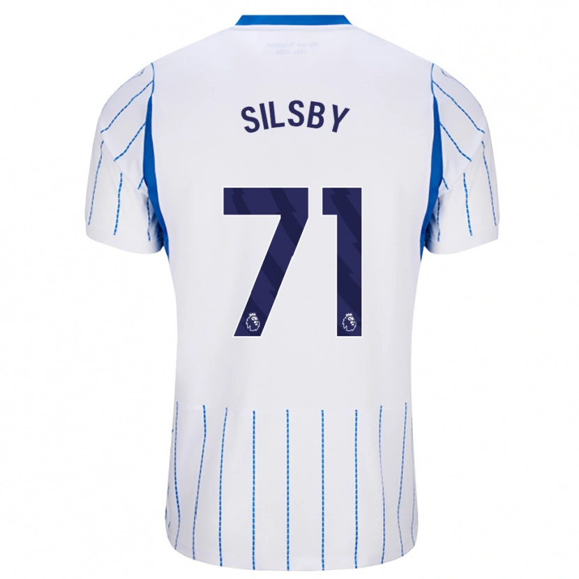 Danxen Homme Maillot Tyler Silsby #71 Dodgerblue Blanc Tenues Extérieur 2026/27 T-Shirt