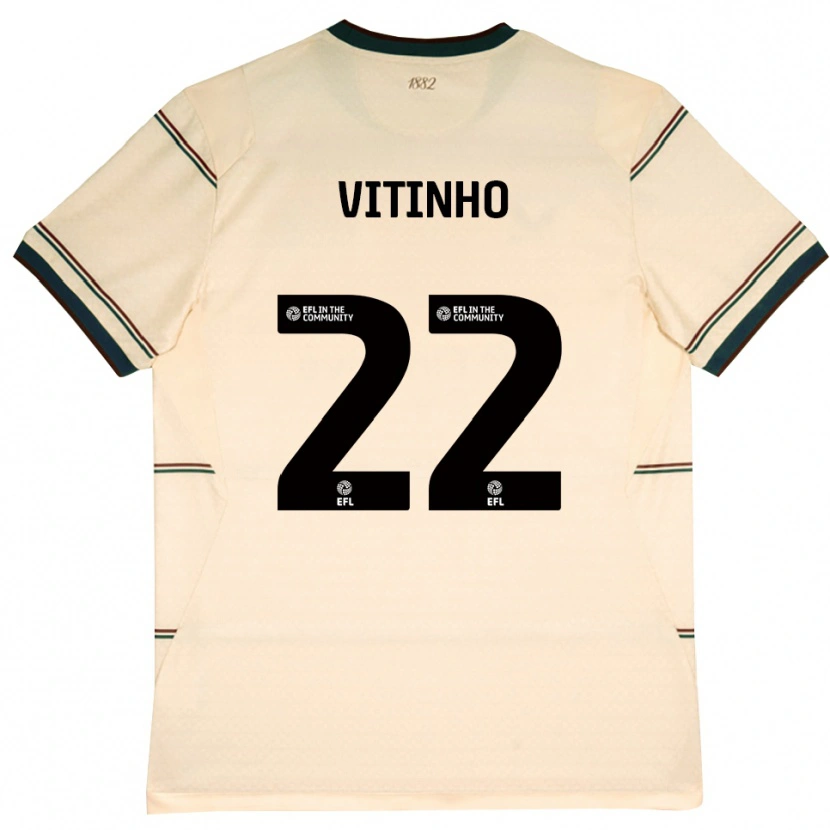 Danxen Homme Maillot Vitinho #22 Beige Bourgogne Tenues Extérieur 2026/27 T-Shirt