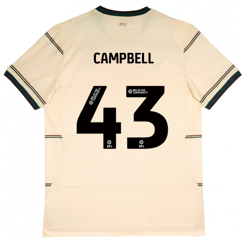 Danxen Homme Maillot Murray Campbell #43 Beige Bourgogne Tenues Extérieur 2026/27 T-Shirt